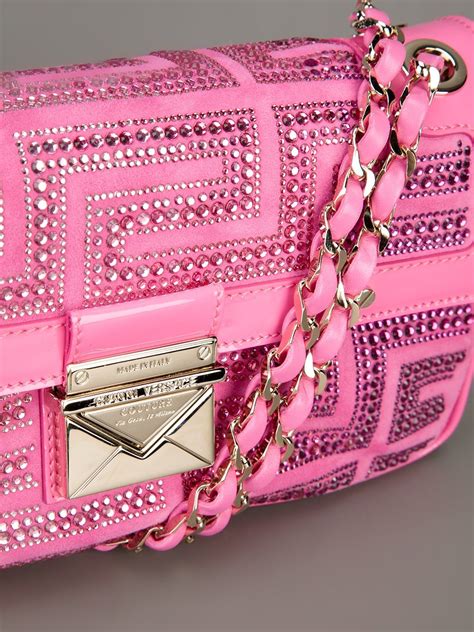 versace collection schuhe v900 761|Versace pink shopping bag.